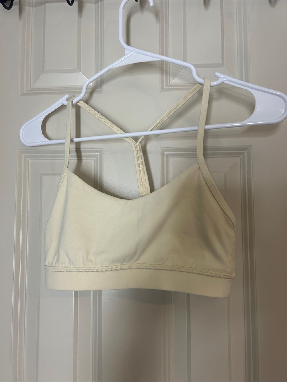 Lululemon Flow Y Bra - Butter Cream